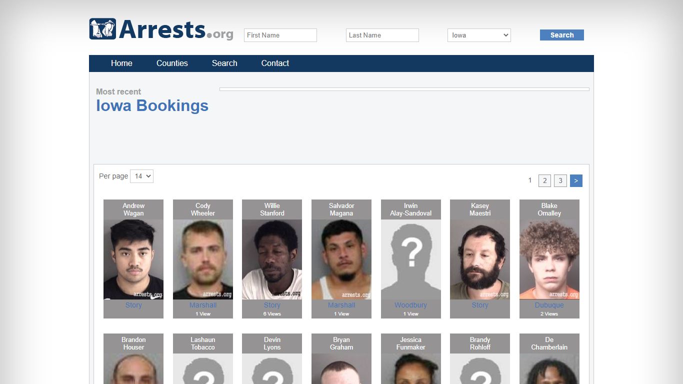 Iowa Arrests and Inmate Search
